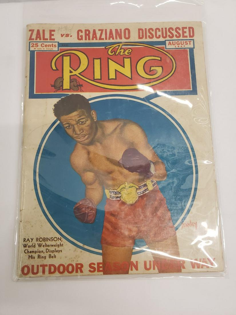 1947 The Ring boxing magazine with Ray Robinson cover (1 of 1)