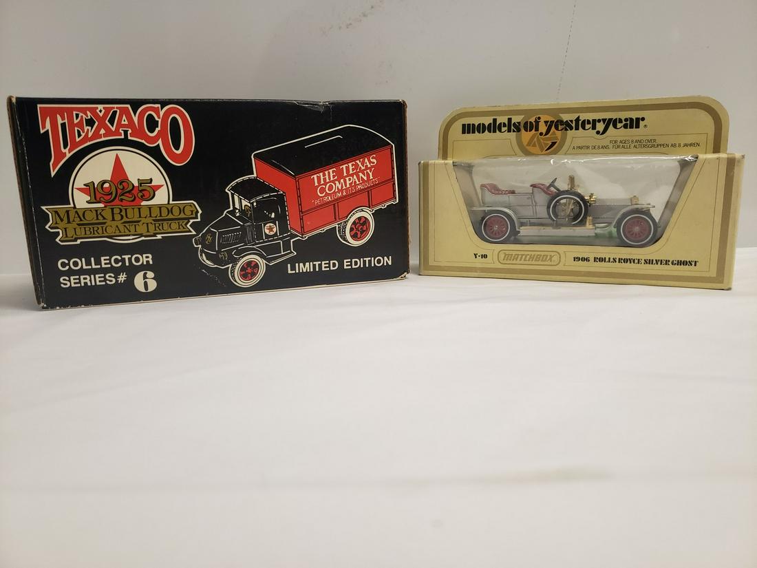 Two Die-cast metal cars - Texaco and models of (1 of 1)