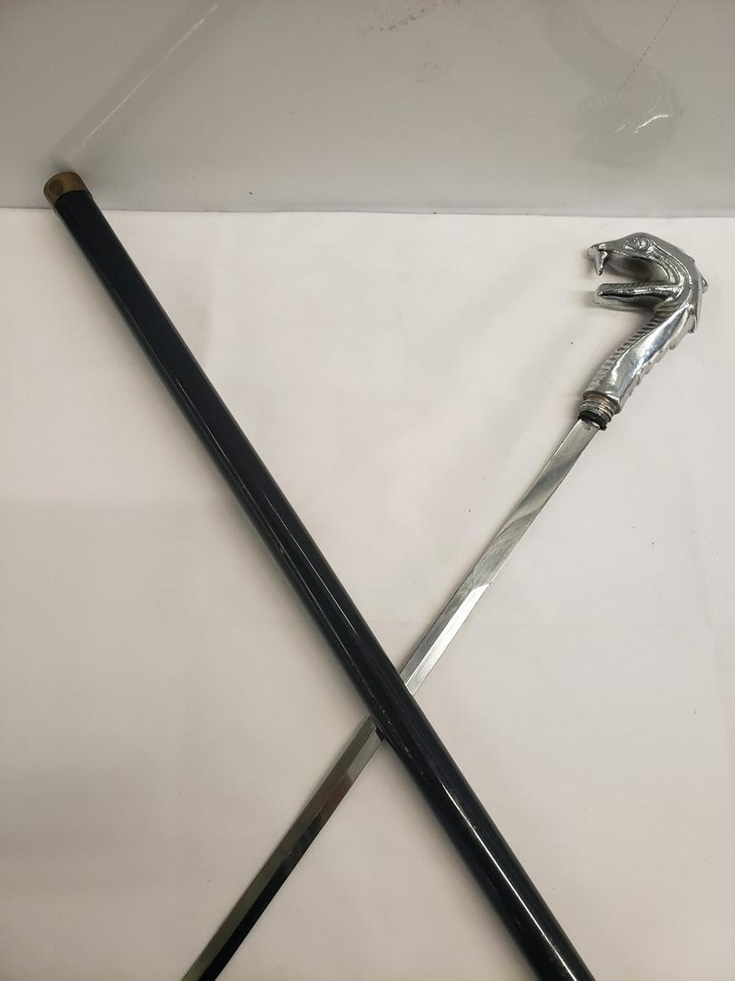 Dragon head sword cane (1 of 1)