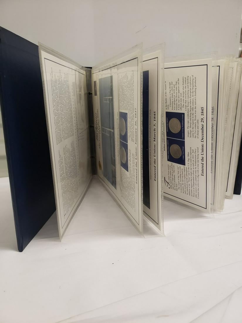 U.S. State Quarter book by John E Schoch - binder has: U.S. State Quarter book by John E Schoch - binder has the quarters with informational sheets