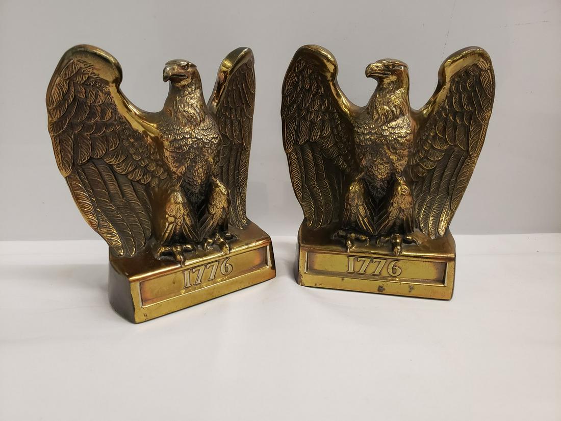 Pair of American 1776 Eagle bookends made by (1 of 1)