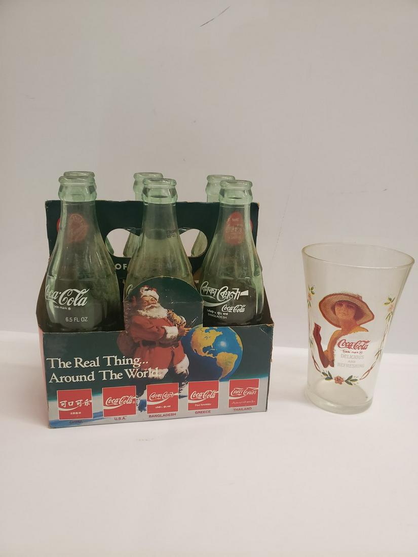 Lot of vintage Coca-Cola glasses: Lot of vintage Coca-Cola glasses