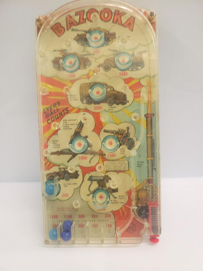 Vintage Marx Bazooka Military theme hand held Pinball (1 of 1)