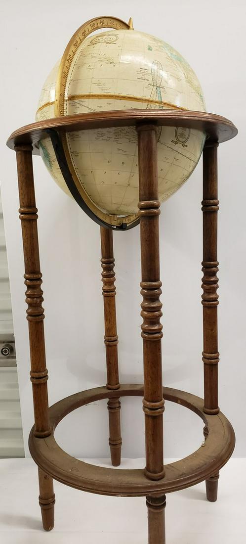 Vintage 12" Cram's Imperial World Globe on 36" Powell (1 of 1)