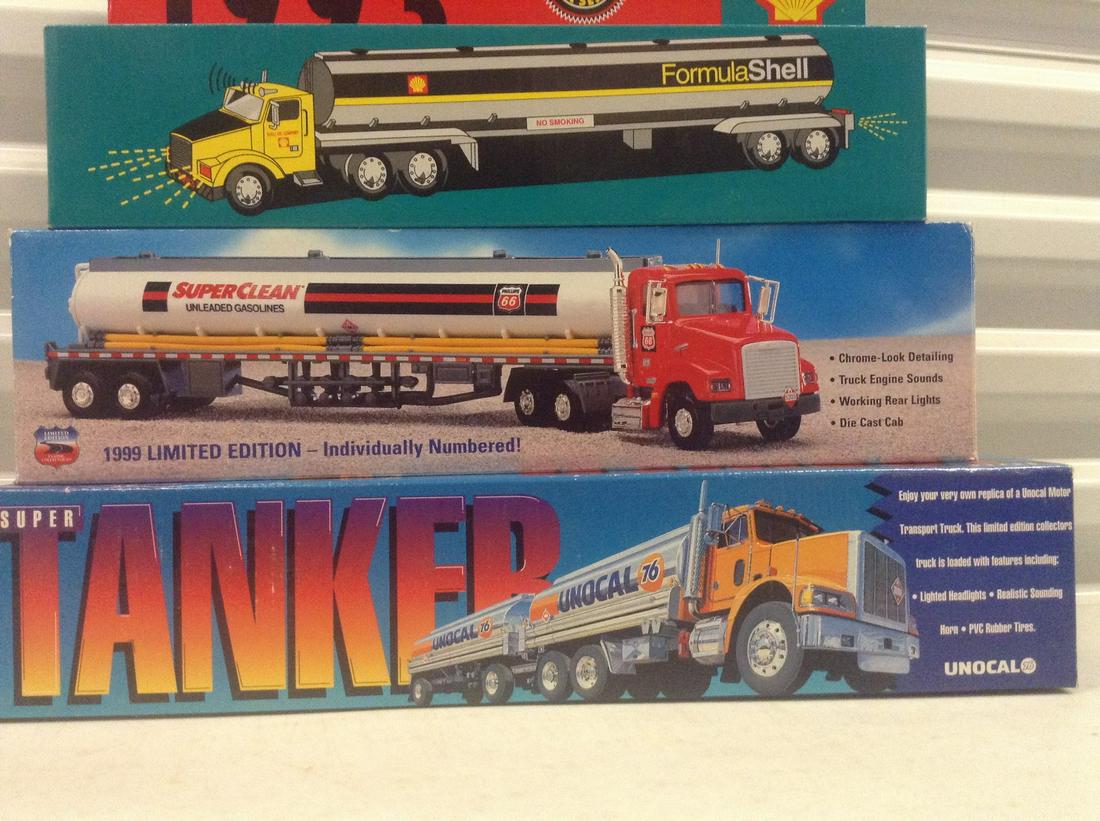 Lot of Three Toy Tanker Trucks (1 of 1)