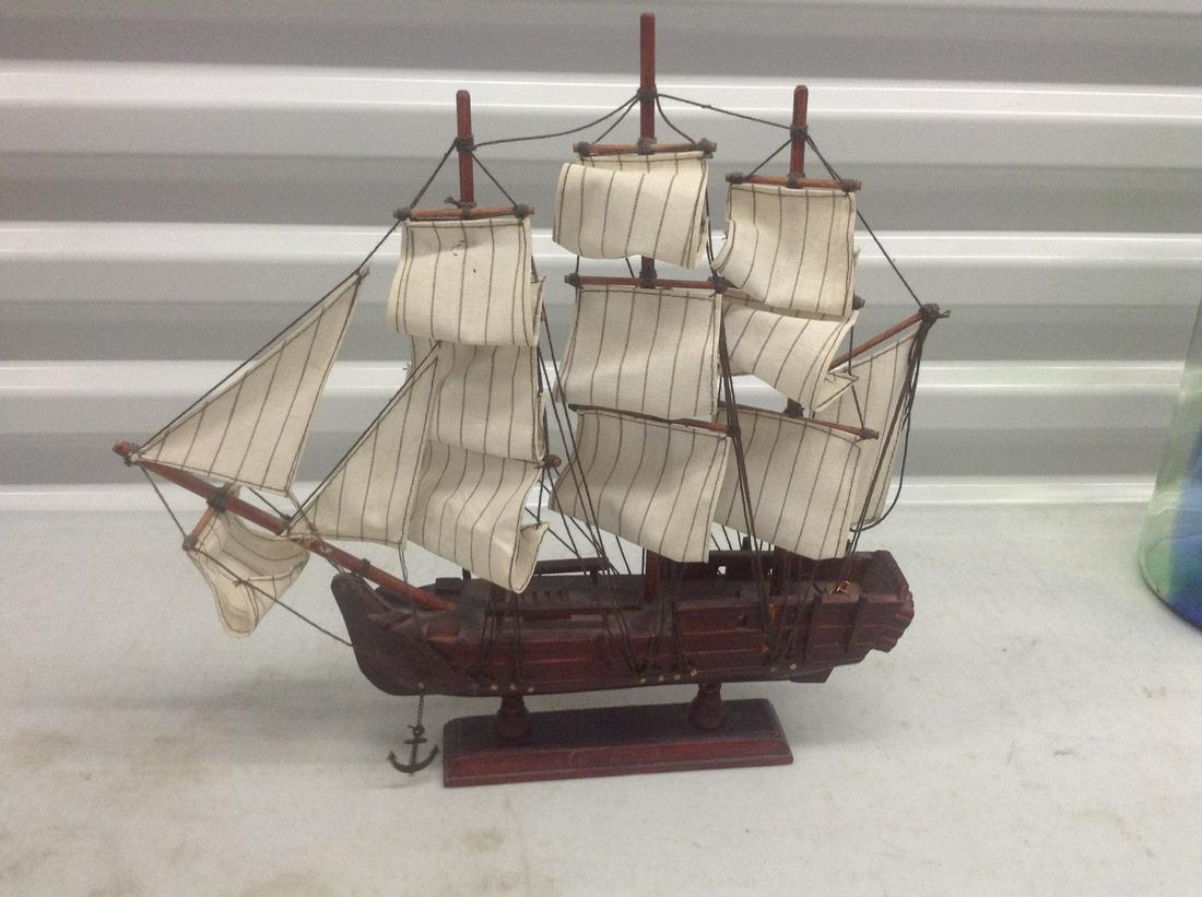 Wooden Sail Ship 13": Wooden Sail Ship 13"