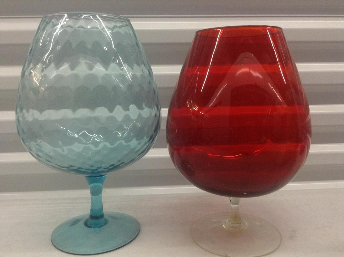 two large glass bowls with stems (1 of 1)