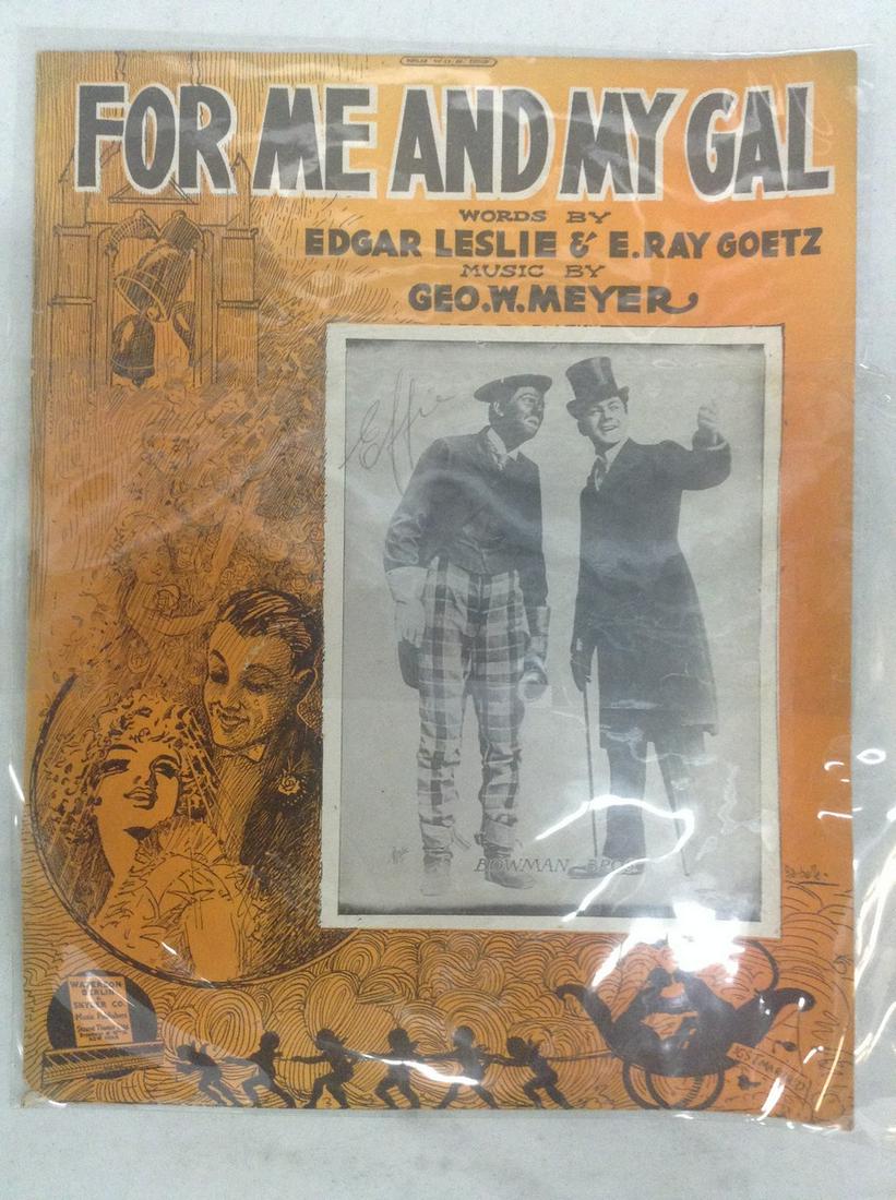 signed For Me and My Gal sheet music: signed For Me and My Gal sheet music