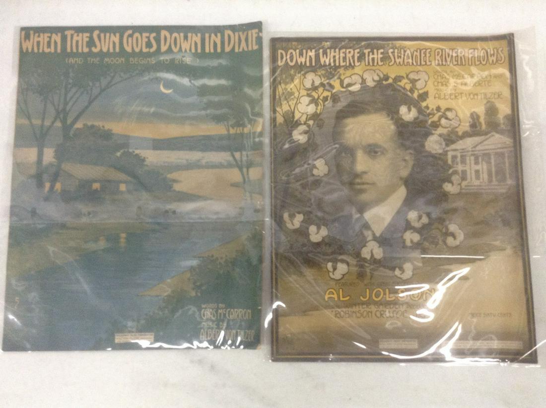 lot of two books and sheet music (1 of 1)