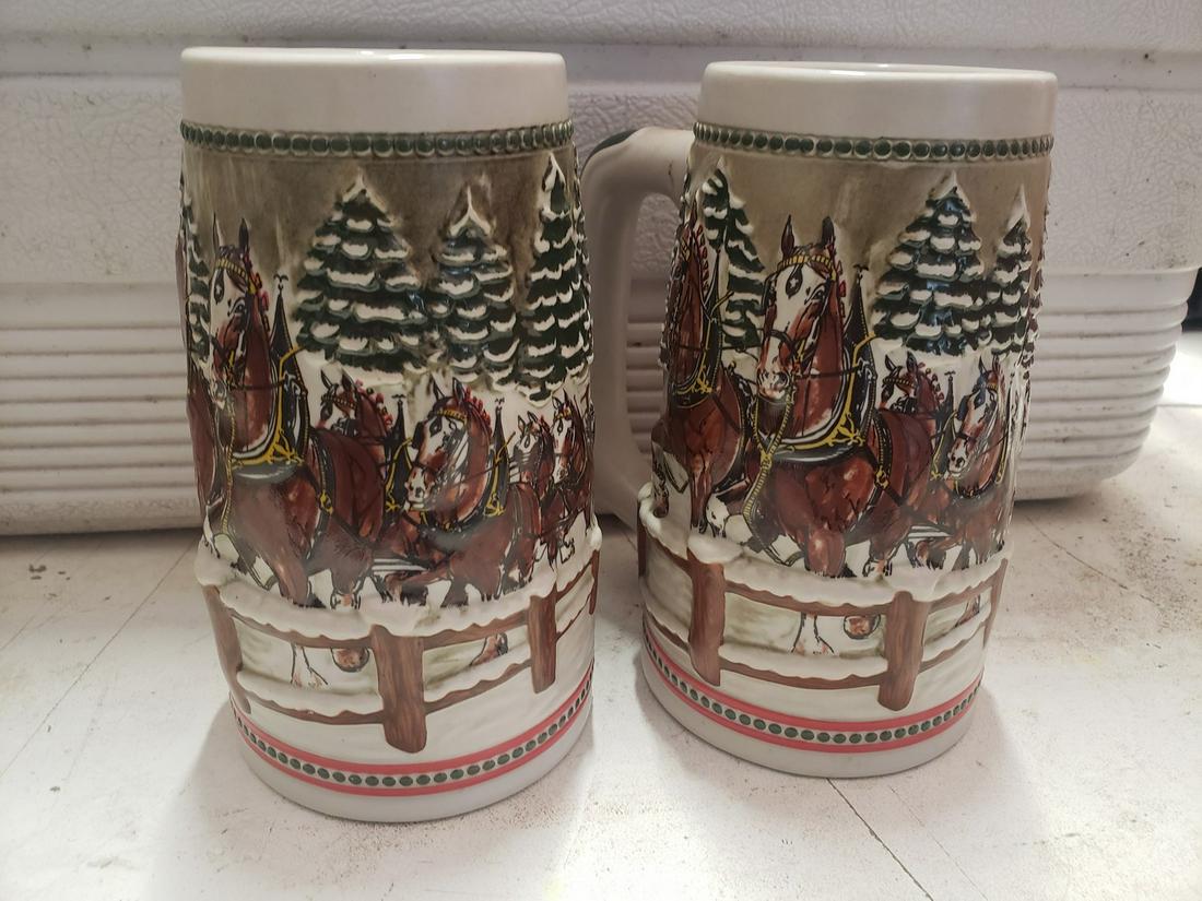 Two vintage Budweiser steins (1 of 1)