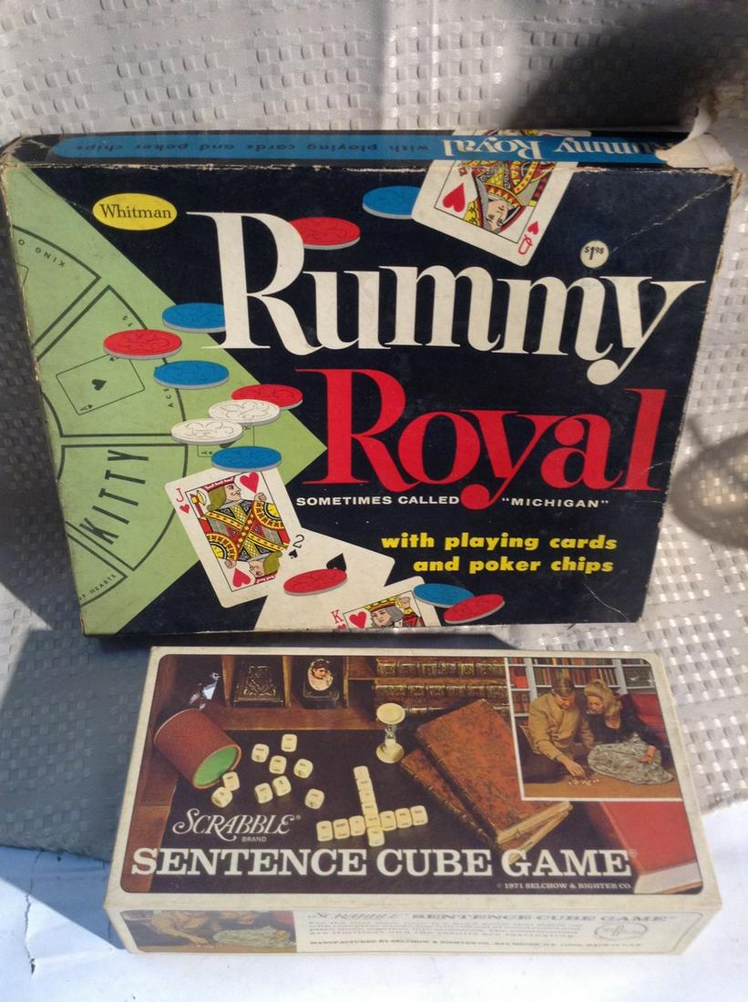 Rummy Royal and Scrabble Games in boxes (1 of 1)