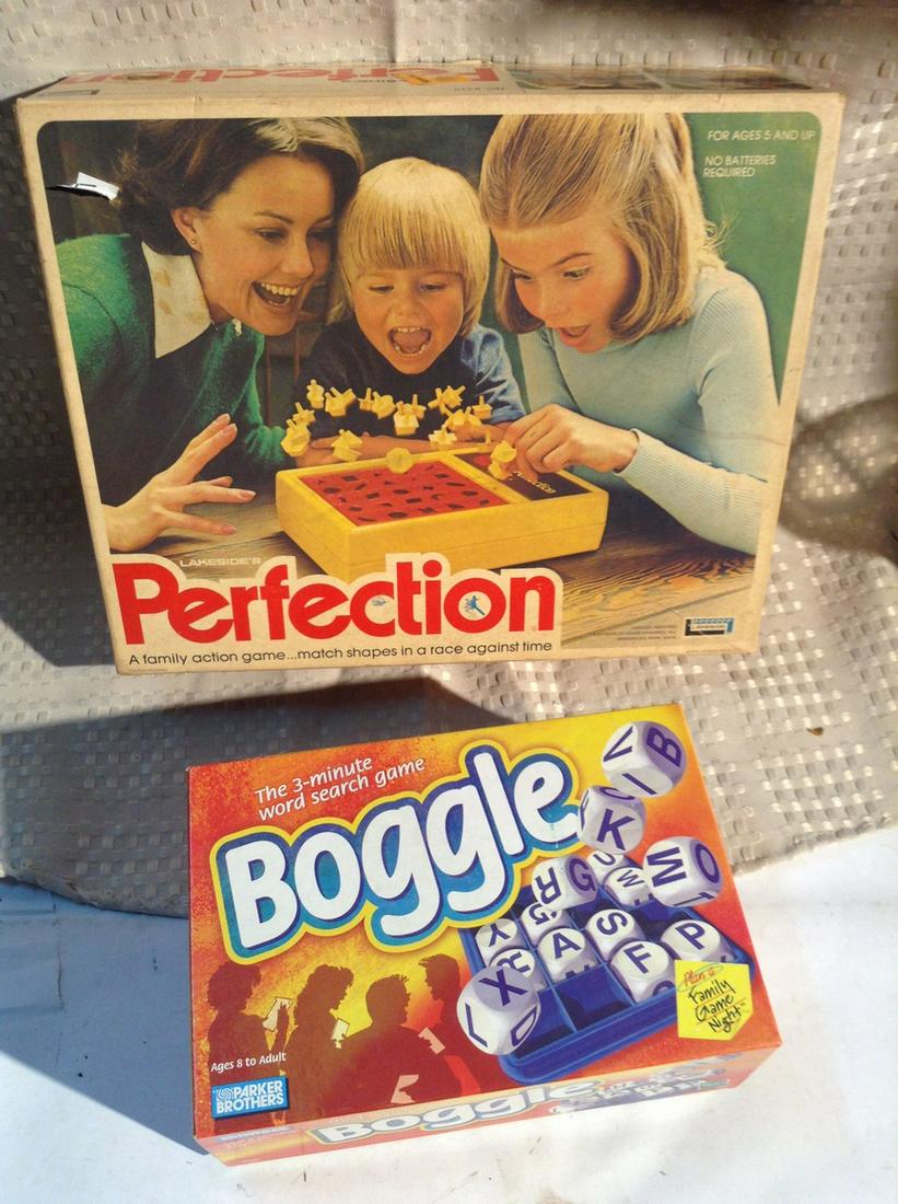 Boggle and Perfection in Boxes: Unknown if complete