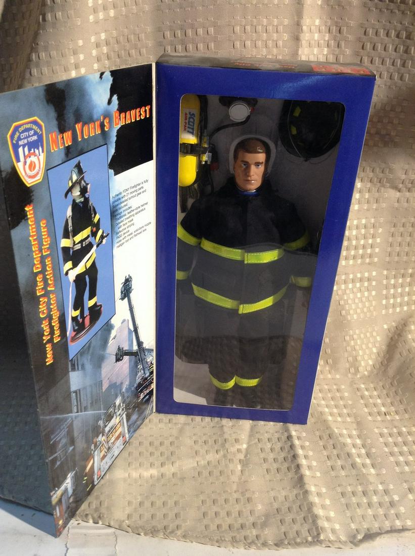 Fire Zone FDNY Fire Department Doll in Box (1 of 1)