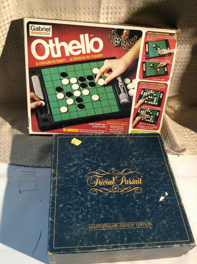 Othello and Trivial Pursuit Games in Boxes: Unknown if complete