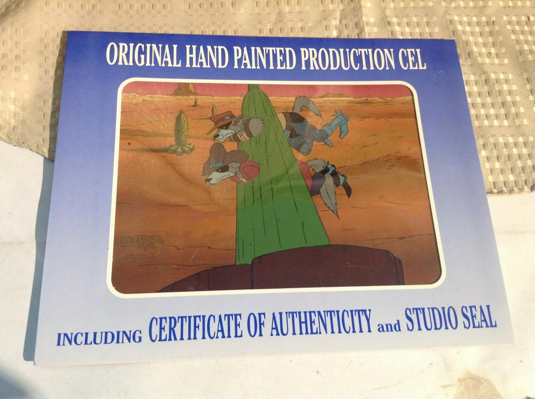 Original Hand Painted Production Cel including COA and (1 of 1)