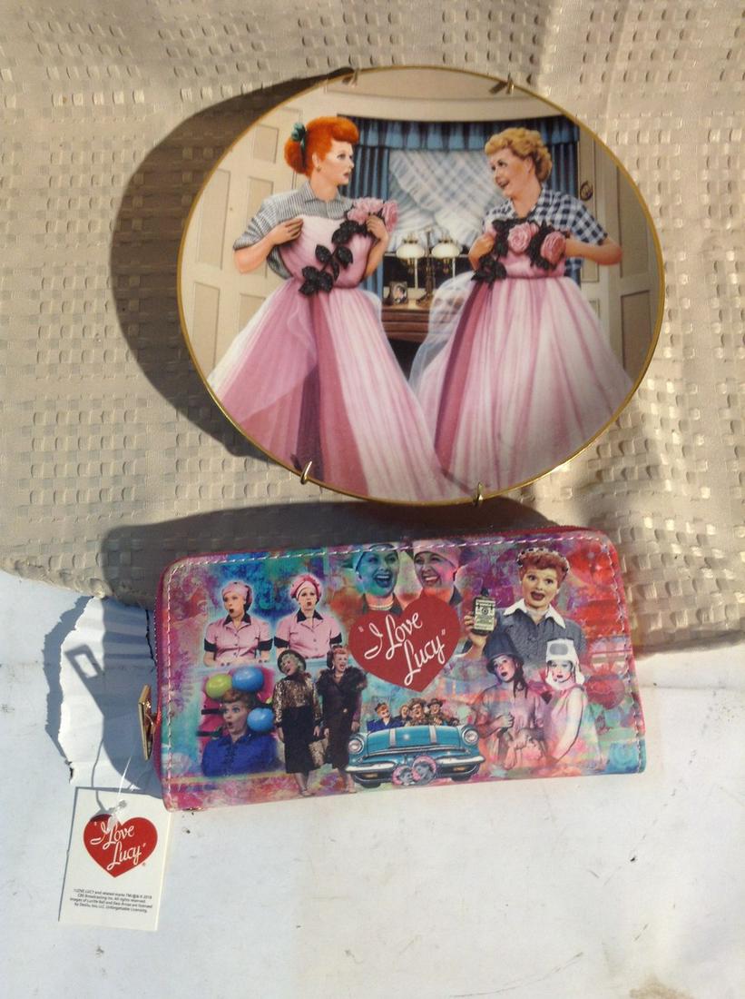 I Love Lucy "Two of a Kind" Plate and Wallet: I Love Lucy "Two of a Kind" Plate and Wallet