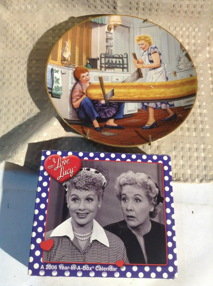 I Love Lucy "A Rising Problem" Plate and 2006: I Love Lucy "A Rising Problem" Plate and 2006 Year-in-a-Box