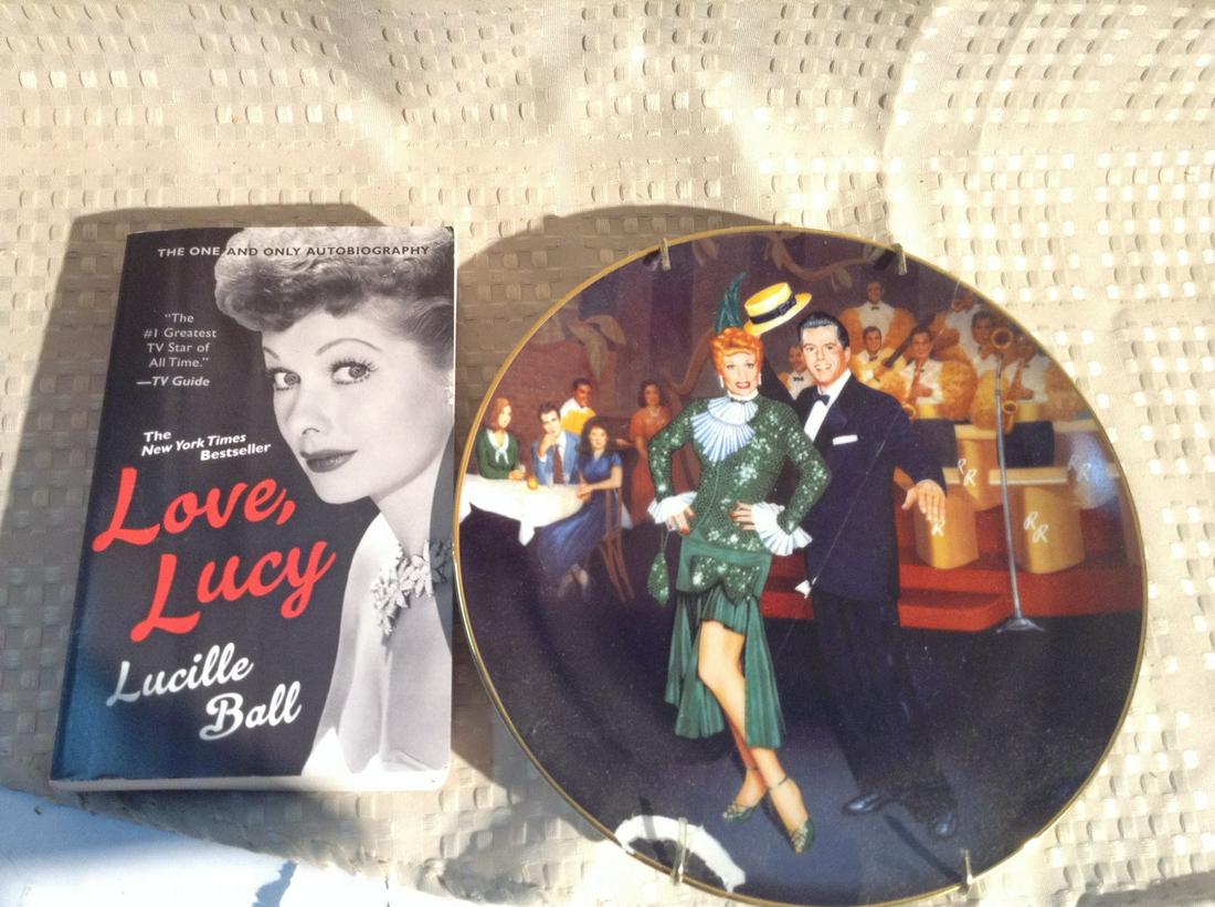 "I Love Lucy" Plate and Book: "I Love Lucy" Plate and Book