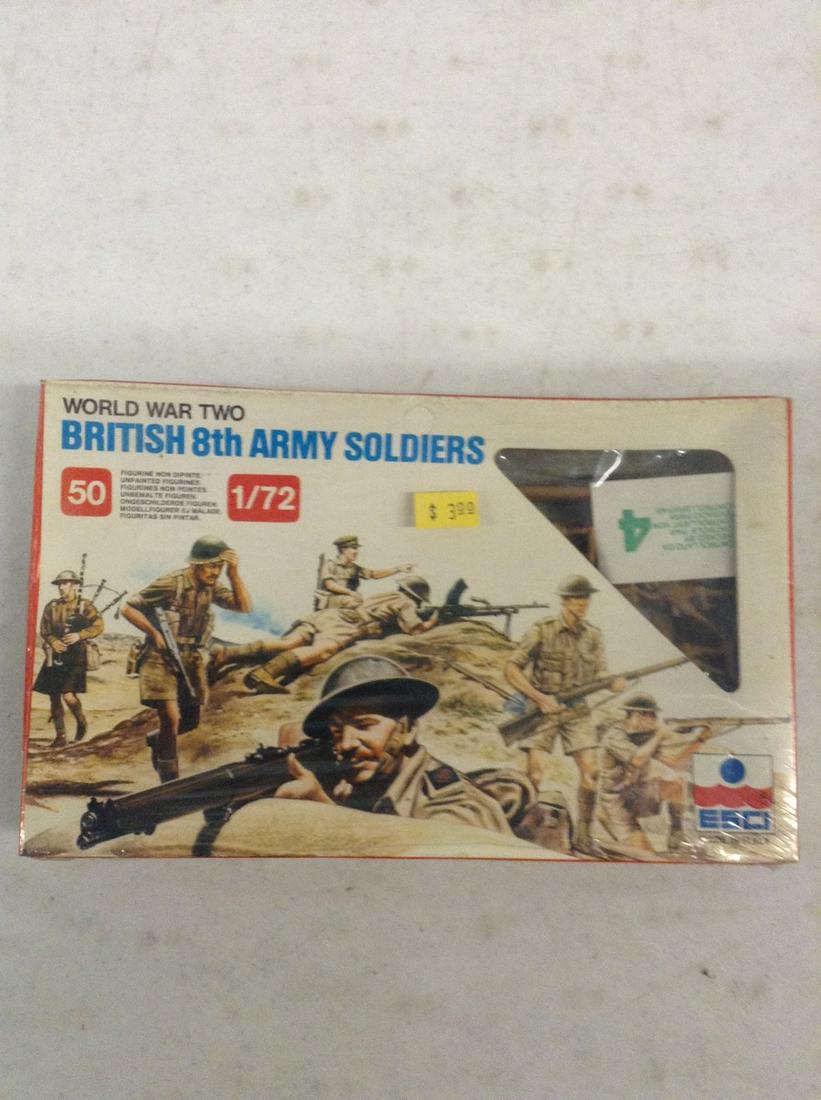 British 8th army soldiers sealed models (1 of 1)