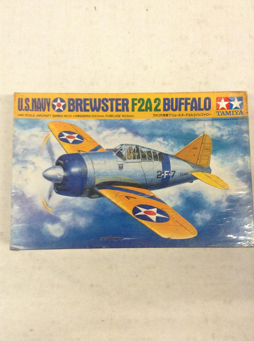 US Navy Brewster F2A2 Buffalo model sealed (1 of 1)