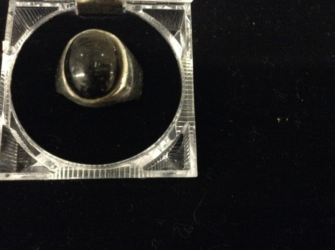 Large Sterling Black Onyx Ring (1 of 1)