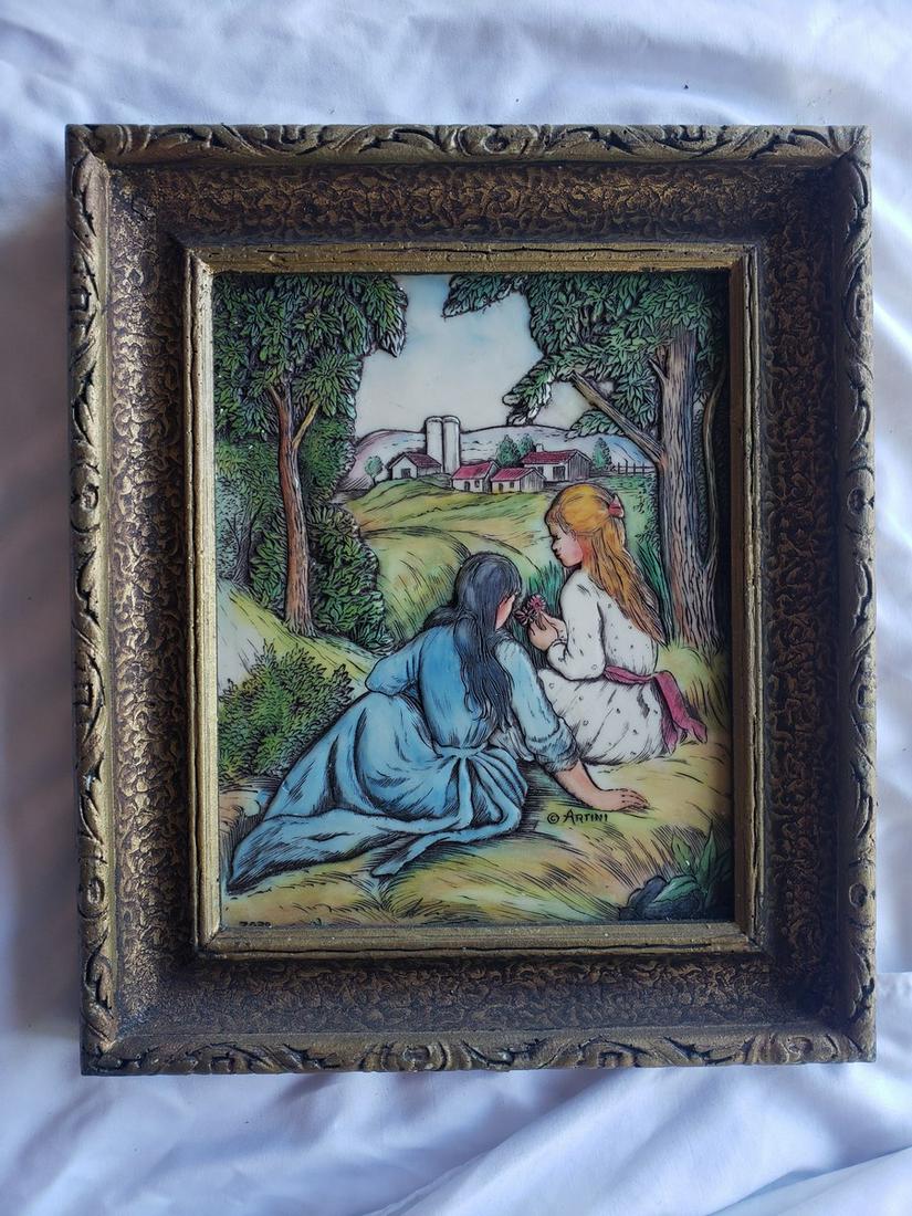 Vintage Artini engraved 4D dimensional framed artwork (1 of 1)