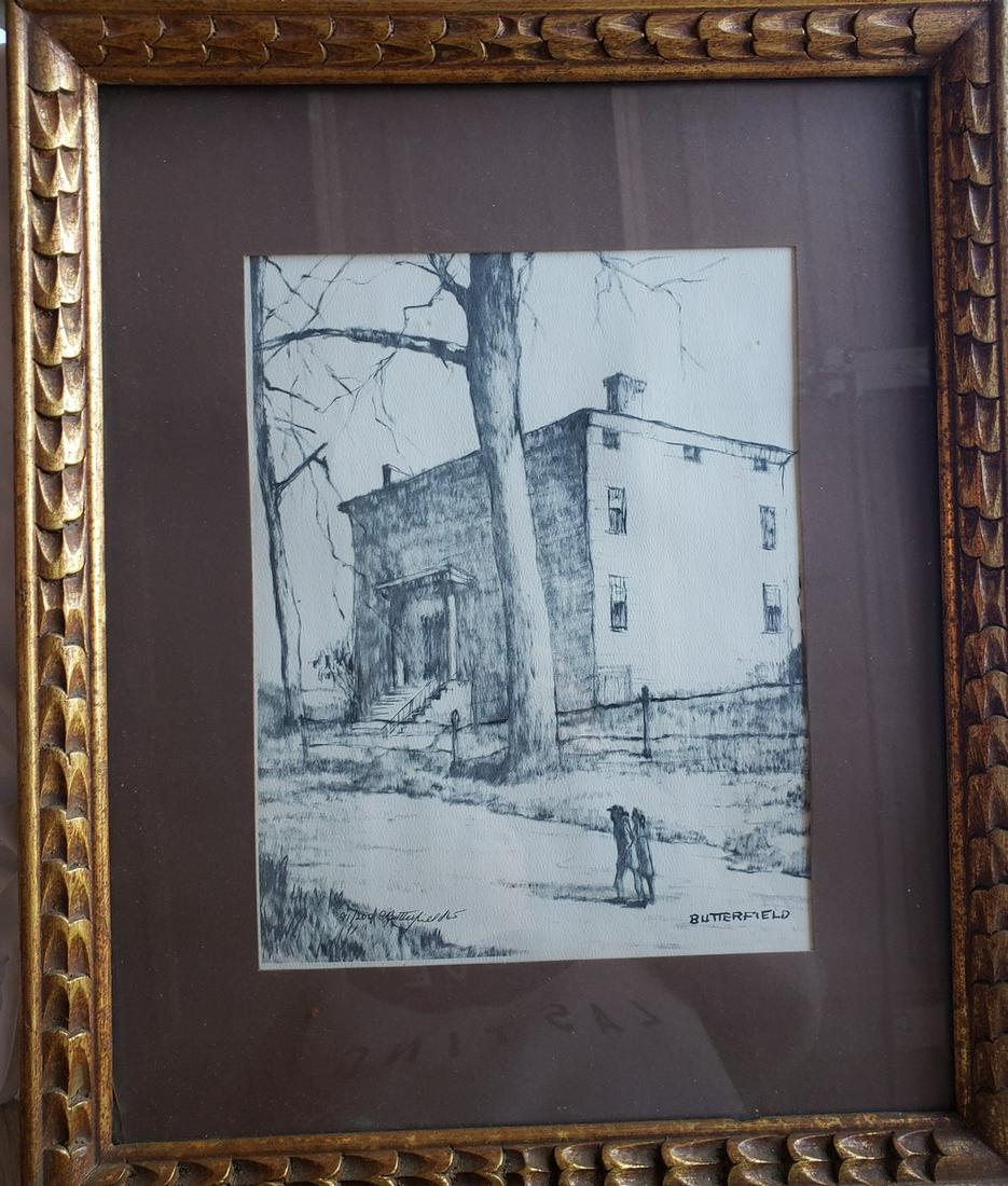 W Cortland Butterfield '65 framed Artwork 12x15 (1 of 1)