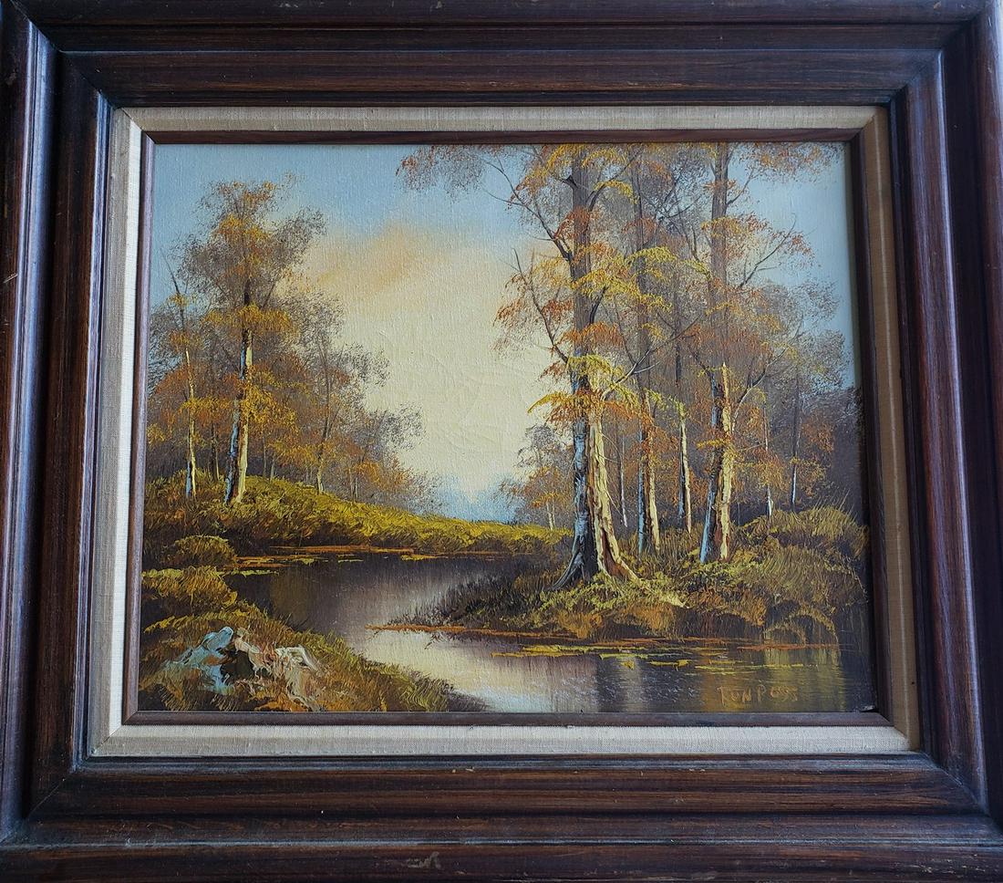 Ron Ross fall foliage oil on canvas Artwork 18x16 (1 of 1)