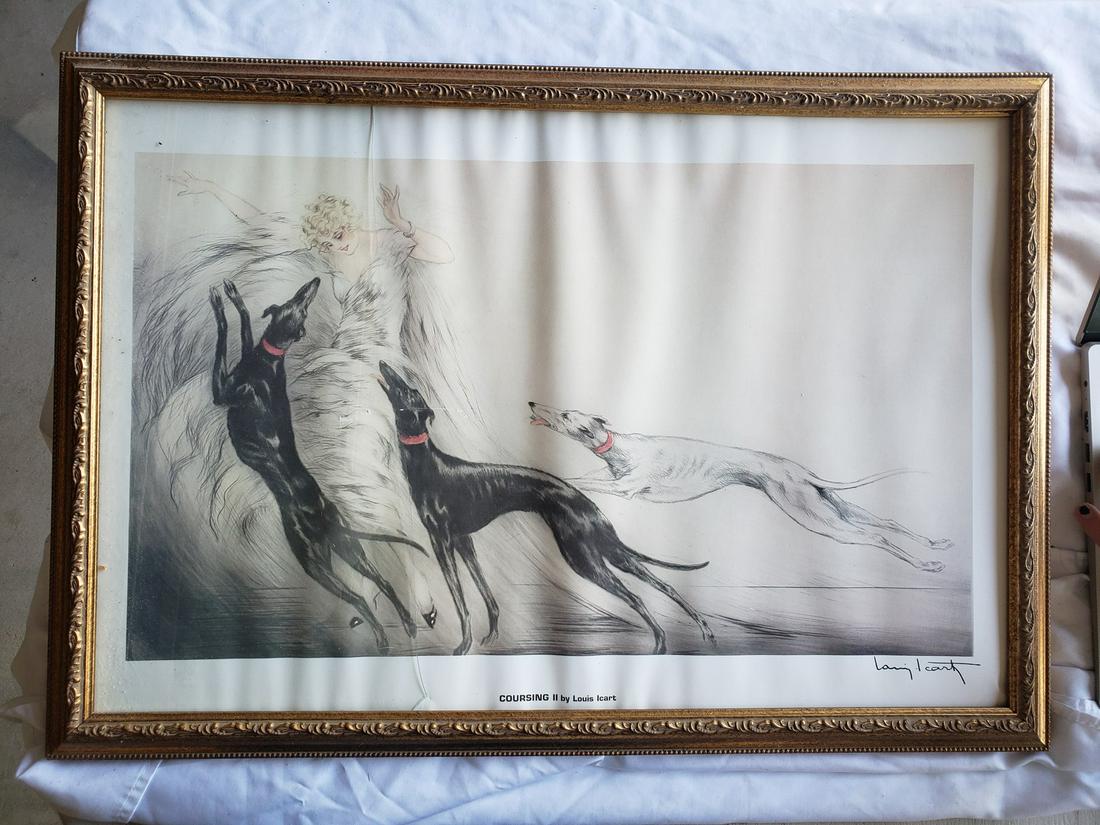 Coursing II by Louis Lcart Artwork 26x18 half of frame (1 of 1)