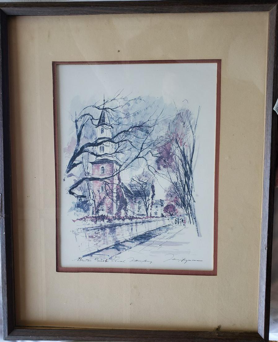 John Haymson Framed Print "Bruton Parish Church" (1 of 1)