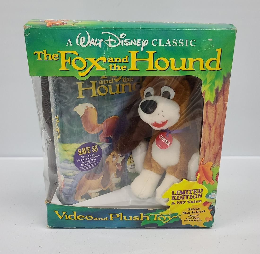 Disney Fox & The Hound VHS & Plush: Disney Fox & The Hound VHS & Plush