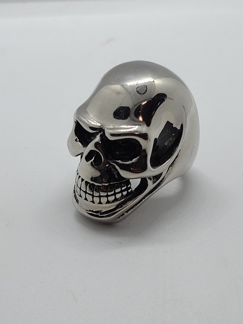Skull Ring 13 Engraved Inside Sz 12.5 (1 of 1)
