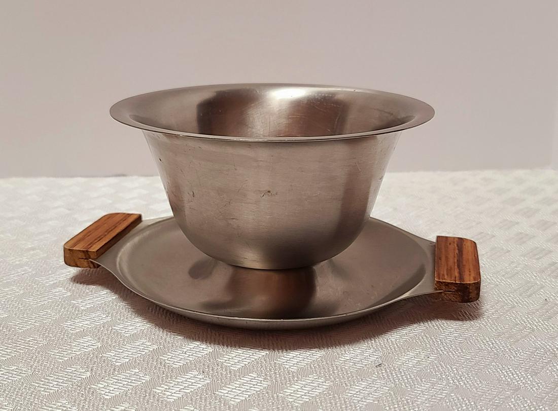 MCM Stainless & Wood Server 8x4" (1 of 1)