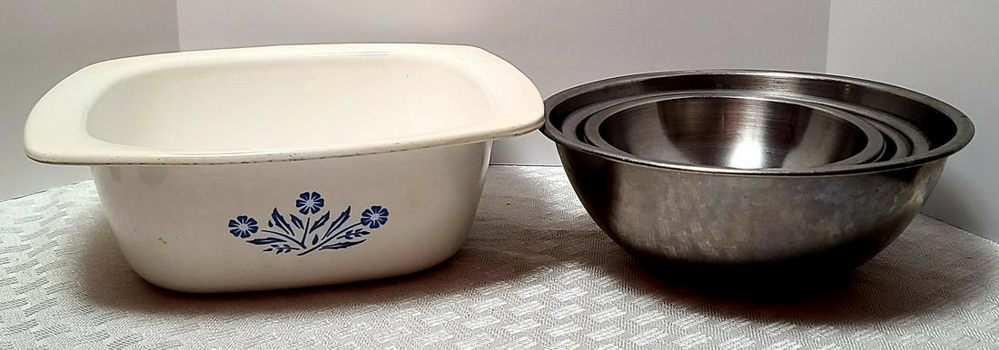 4 Qt Corningware & Mixing Bowls (1 of 1)