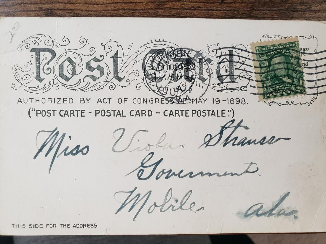 Benjamin Franklin green 1cent 1706-1790 stamp - series (1 of 1)