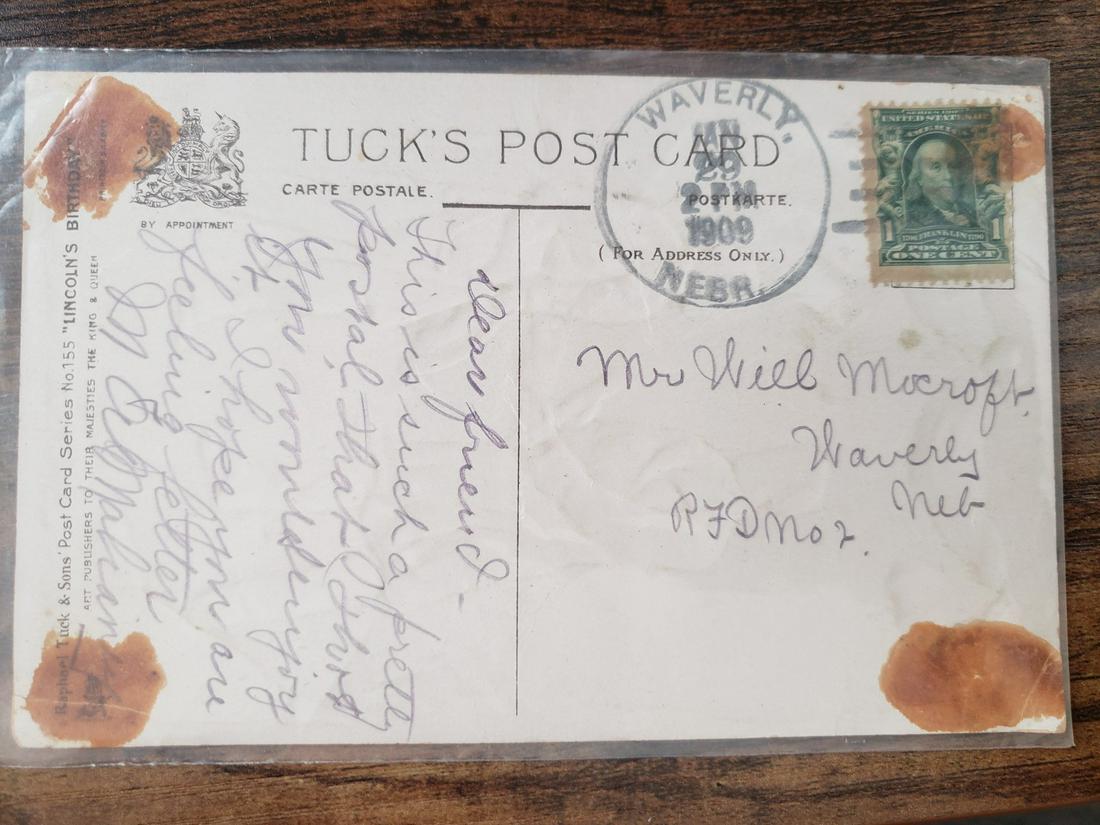 Benjamin Franklin green 1cent 1706-1790 stamp - series (1 of 1)