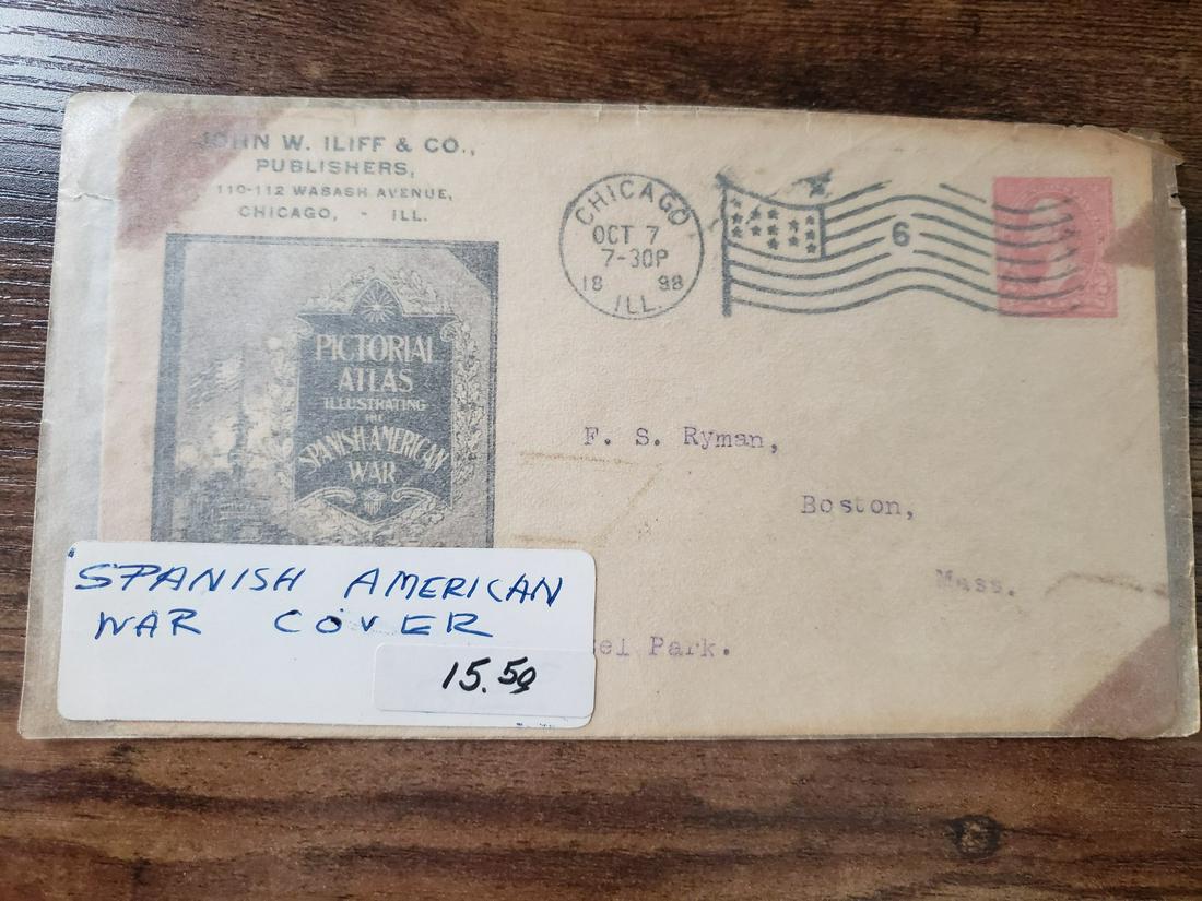 Spanish American war cover envelope with Washington 2 (1 of 1)