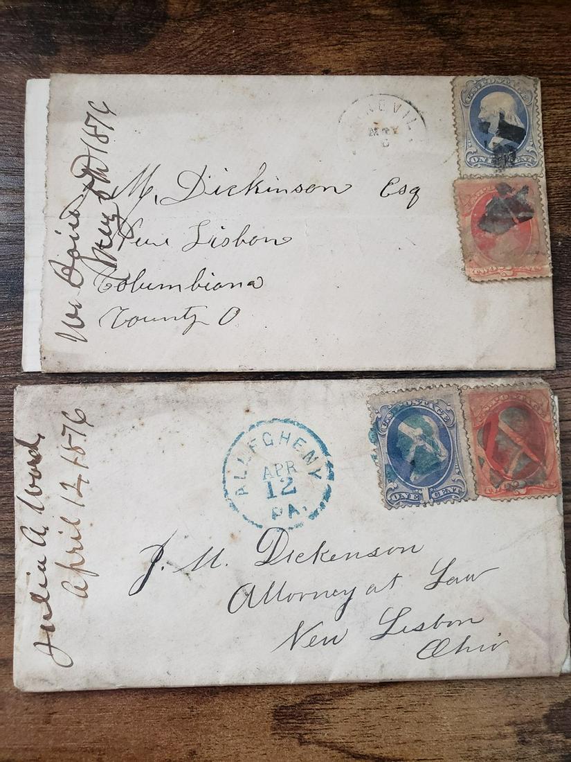 1876 original letters with envelopes postmarked - 1894 (1 of 1)