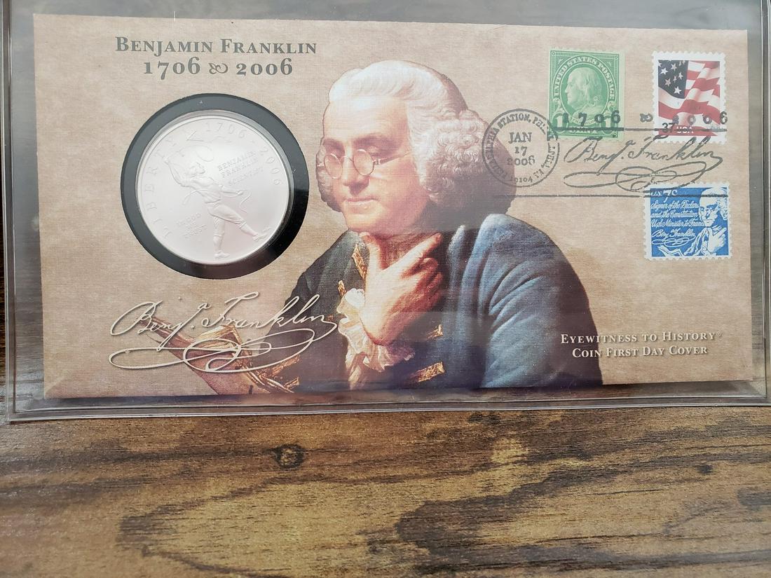 2006 Benjamin Franklin "Scientist" Silver Dollar with (1 of 1)