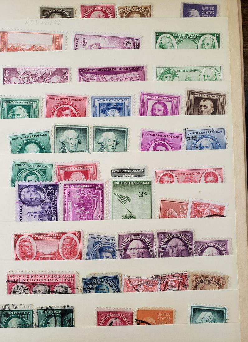 Lot of United States stamps - George Washington red 2 (1 of 1)
