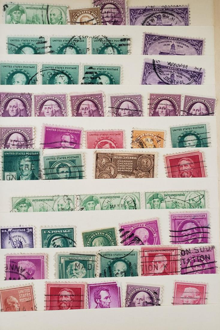 Lot of United State and foreign stamps - Stephen: Lot of United State and foreign stamps - Stephen Collins 1 cent green stamp and more