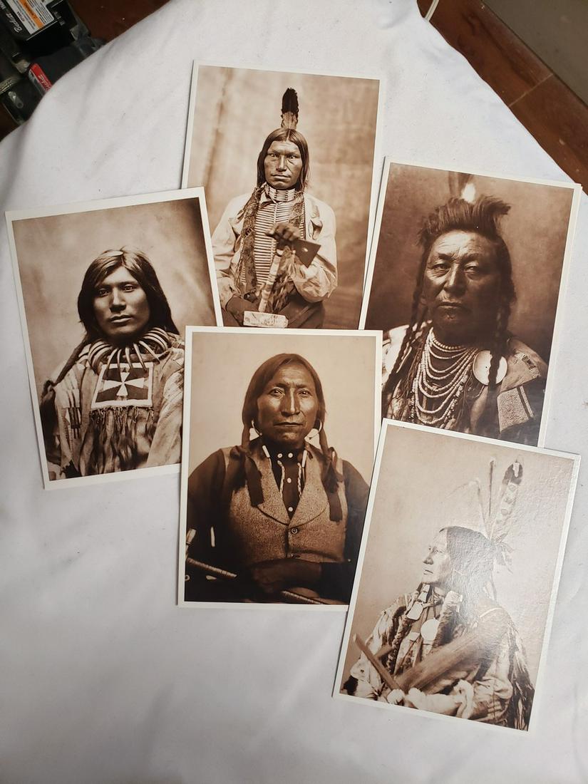 Lot of Native American Indian postcards RPPC Chiefs (1 of 1)