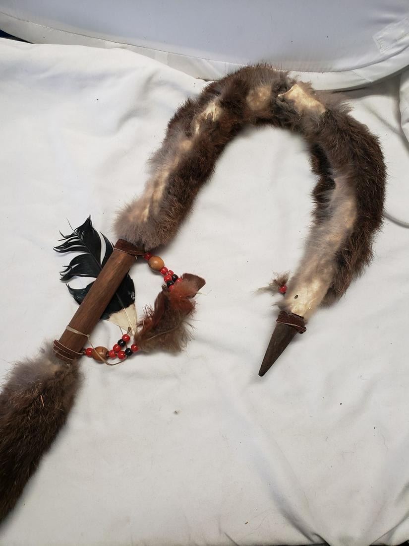 Native American Indian made vintage walking stick (1 of 1)