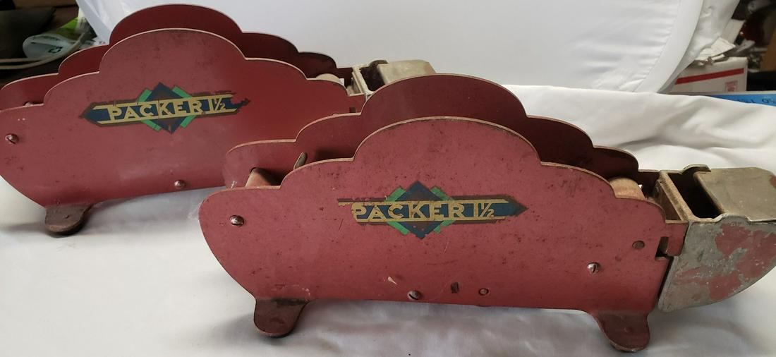 Vintage Cast Iron Packer 1 1/2 Wet tape dispenser (1 of 1)