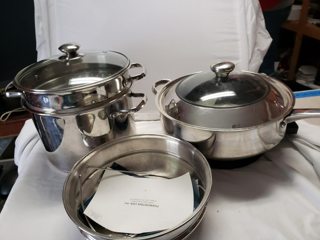 Tramontina Stainless Steel 3 qt steamer & double (1 of 1)