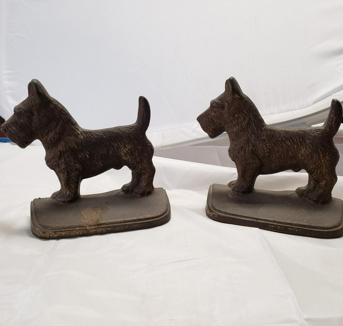 Vintage Brass Scottish Terrier bookends (1 of 1)