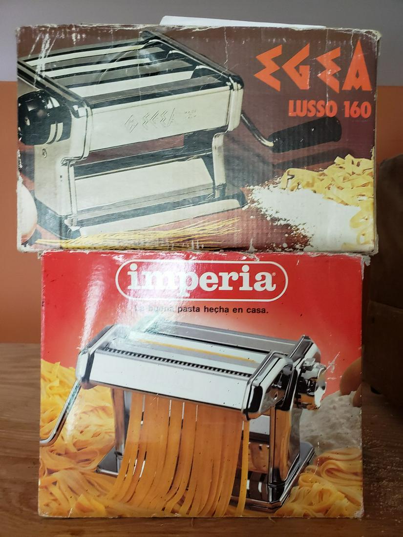 Two vintage Pasta  makers - EGEA and Imperia in (1 of 1)