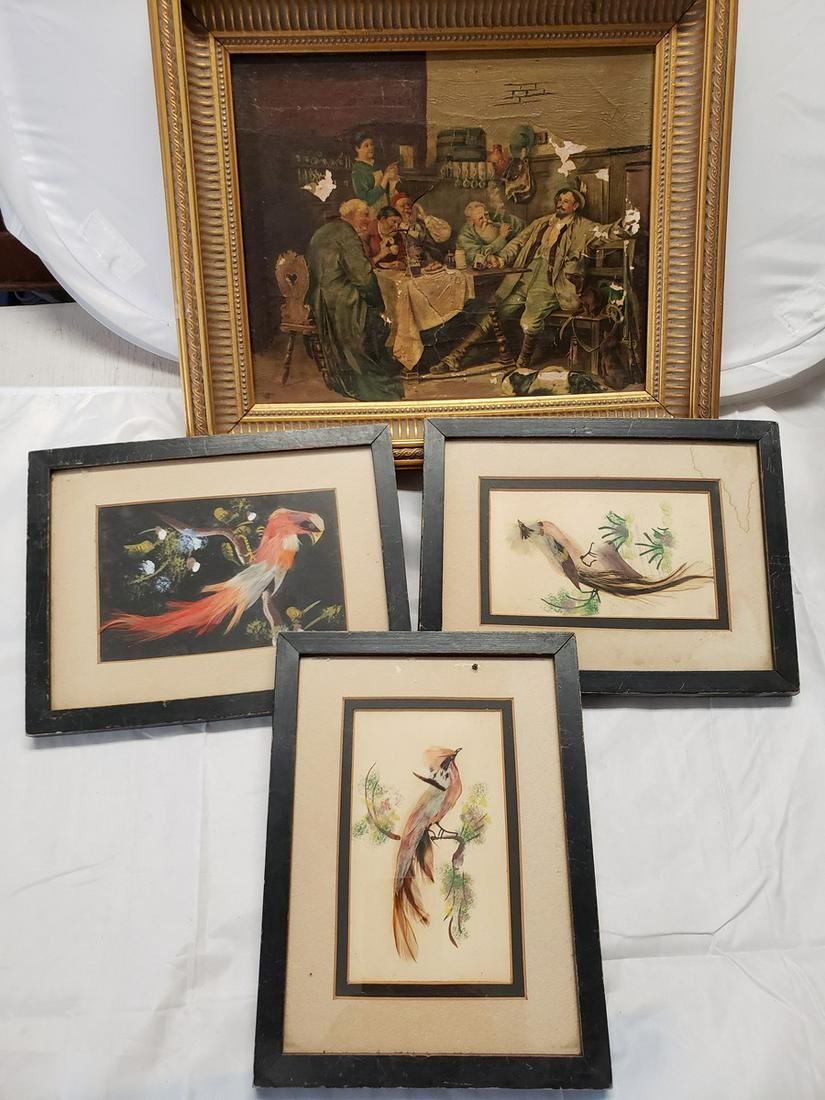 Lot of vintage prints - one in the back has some damage (1 of 1)