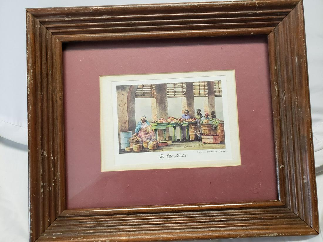 Emerson print of Charleston, SC Farmers Market signed (1 of 1)