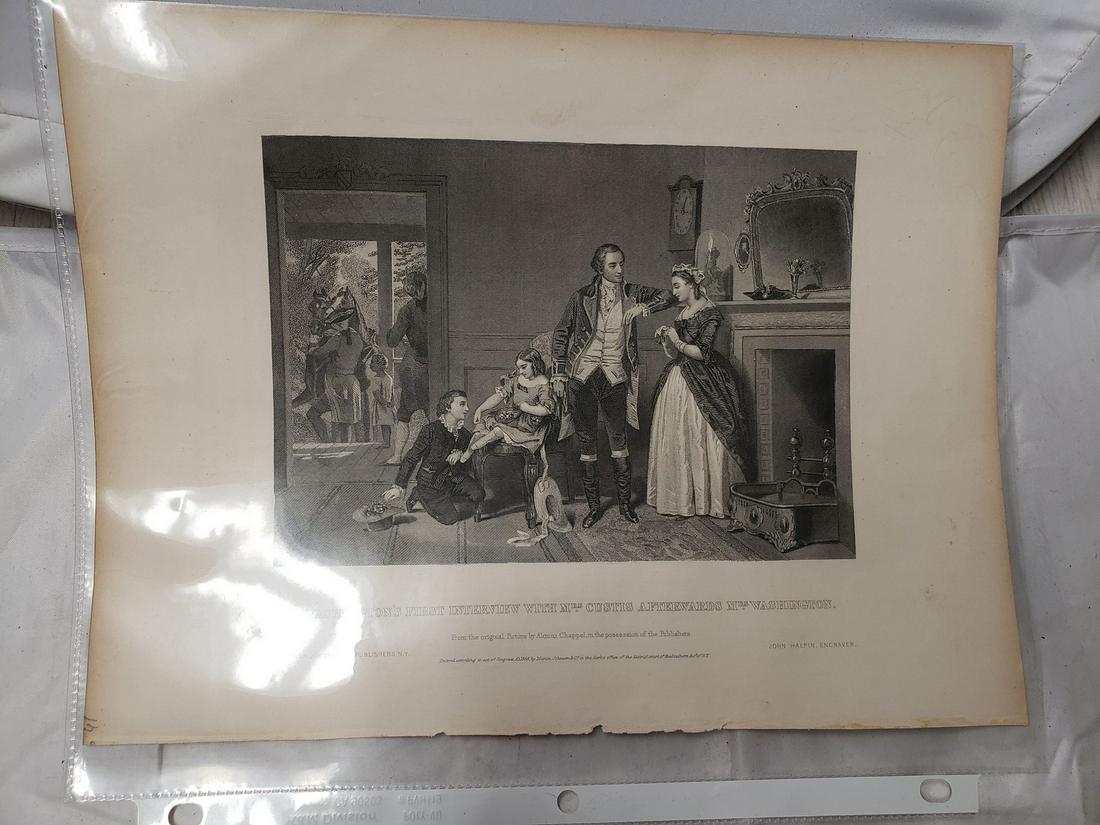 George Washington's First Interview with Mrs. Custis (1 of 1)